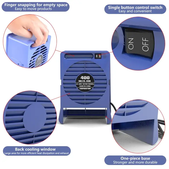 FA-400 ventilateur d'extraction absorbeur de fumée portable filtre à charbon actif éponge ESD extrac