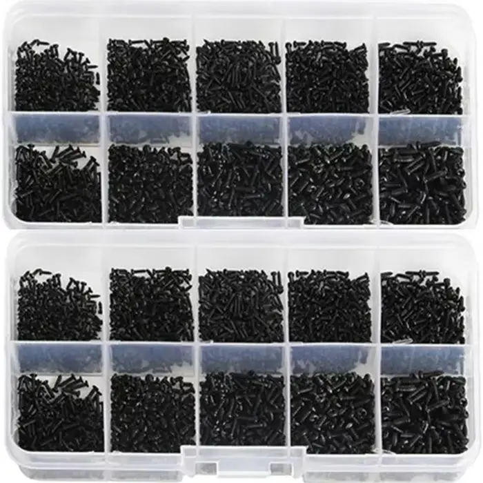 1000 pièces vis autotaraudeuses PA M1 M2 M1.4 M1.7 petite tête cylindrique Phillips vis pour ordinat