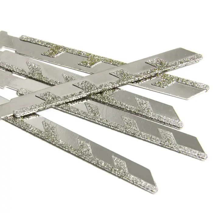 TASP Lot de 5 lames de scie sauteuse à tige en T de 100 mm (4 po) avec revêtement diamanté pour la maçonnerie
