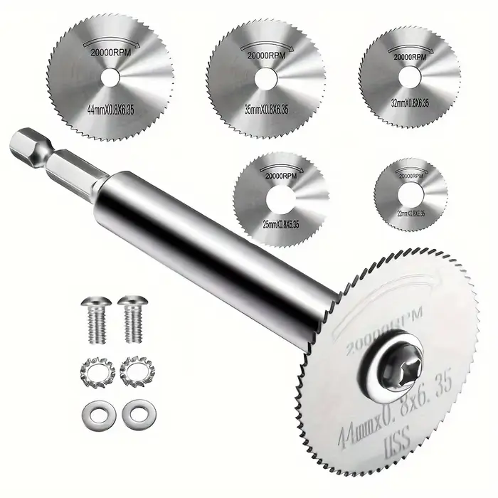 Convient aux roues de coupe en acier rapide à tige hexagonale 1/4