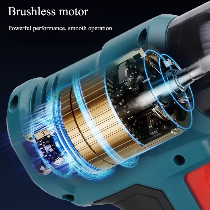 Aspirateur à moteur sans balais Portable VC05 pour batterie Li-ion Makita/DeWalt/Milwaukee/Bosch/Ryobi 18/20V avec réglage de la vitesse