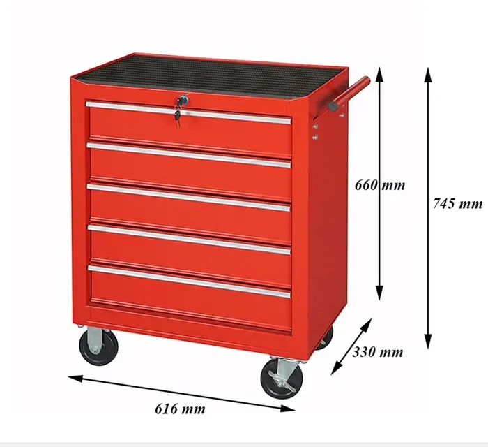 Chariot à outils d'atelier personnalisable