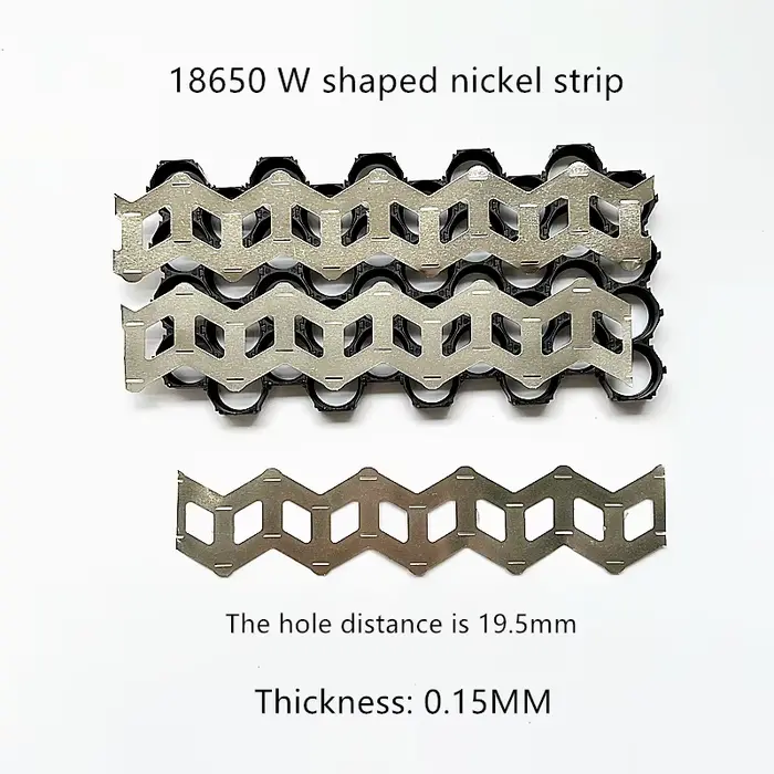 18650 et 21700 batterie 2P bande de Nickel ondulée feuille de Nickel Type W bobine de bande de Nicke