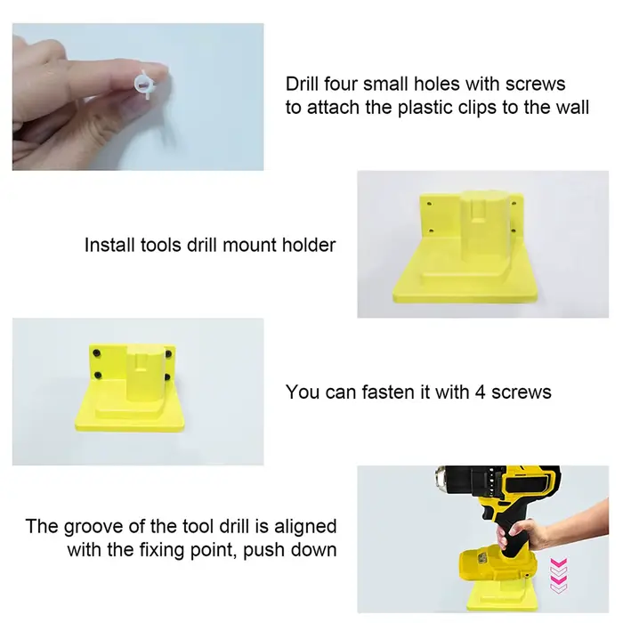 10/5 pièces porte-outil support de quai Compatible pour ryobi 18V