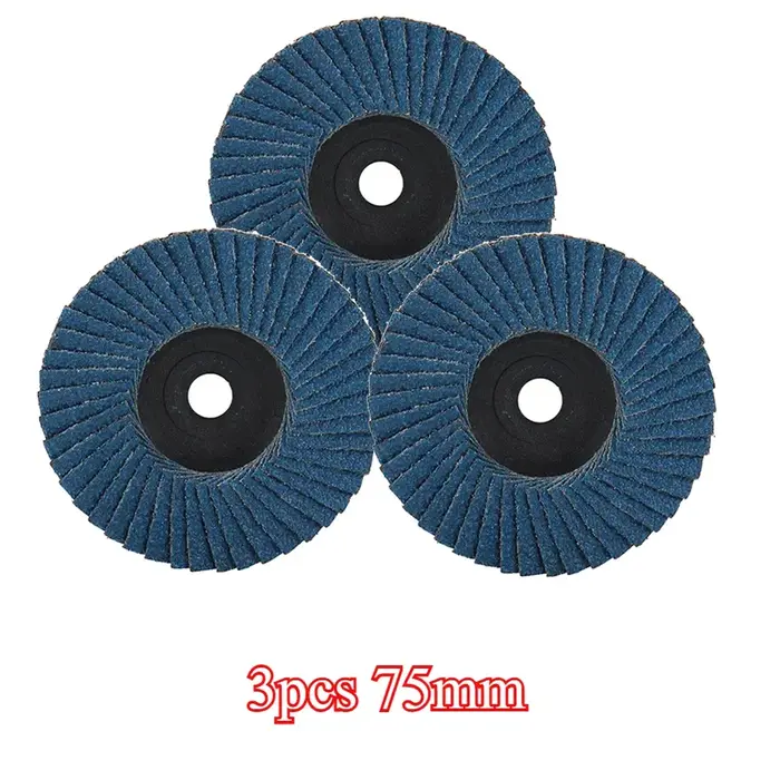 Disques à lamelles plats de 75 mm (1/3 pièces) – Mini-disques de ponçage de 3 pouces pour meuleuse d'angle