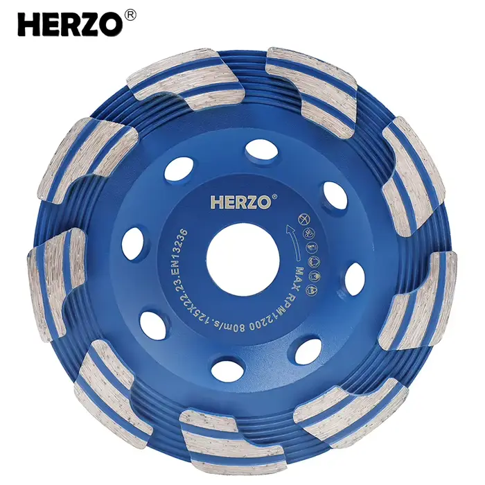 HERZO-Disque de meuleuse pour béton, diamant multi-dents, 125mm/5 pouces