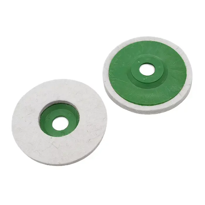 2 pièces 125mm laine feutre polissage meule tampon polisseuse meules de polissage