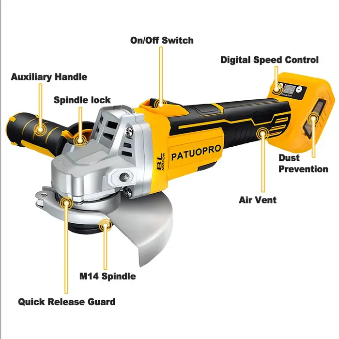 Makita – meuleuse d'angle électrique sans balais de 125MM