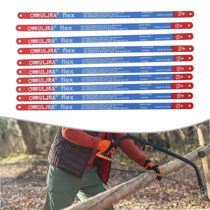 10 pièces/ensemble 14T/18T/24T lame de scie à métaux 300mm M35 lames de scie à main en acier bi-méta