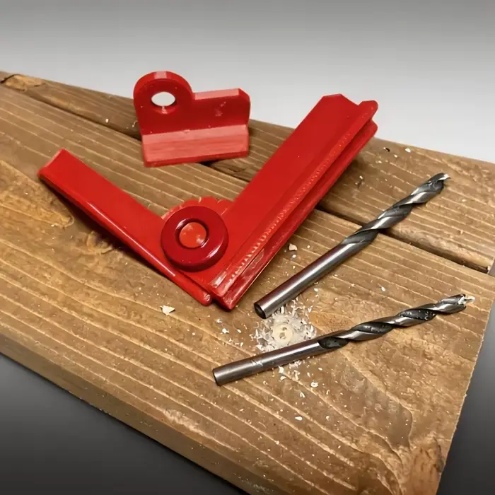 Guide de perçage à 5 angles : 0 ° -90 ° Outil de travail du bois portable