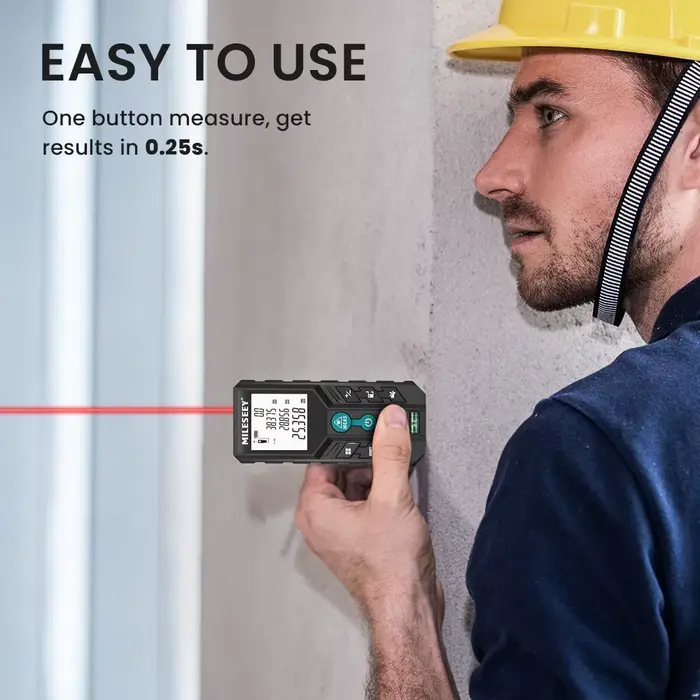 MILESEEY-Distancemètre laser, ruban à mesurer Trena laser de haute qualité 40M 60M 80M 100M 120M