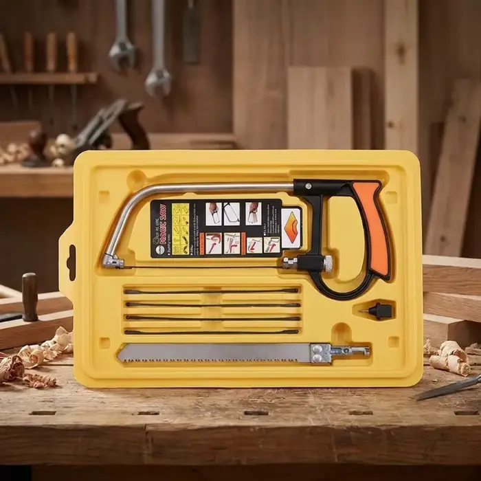 Scie à main multifonction 8-en-1 en acier pour le bricolage