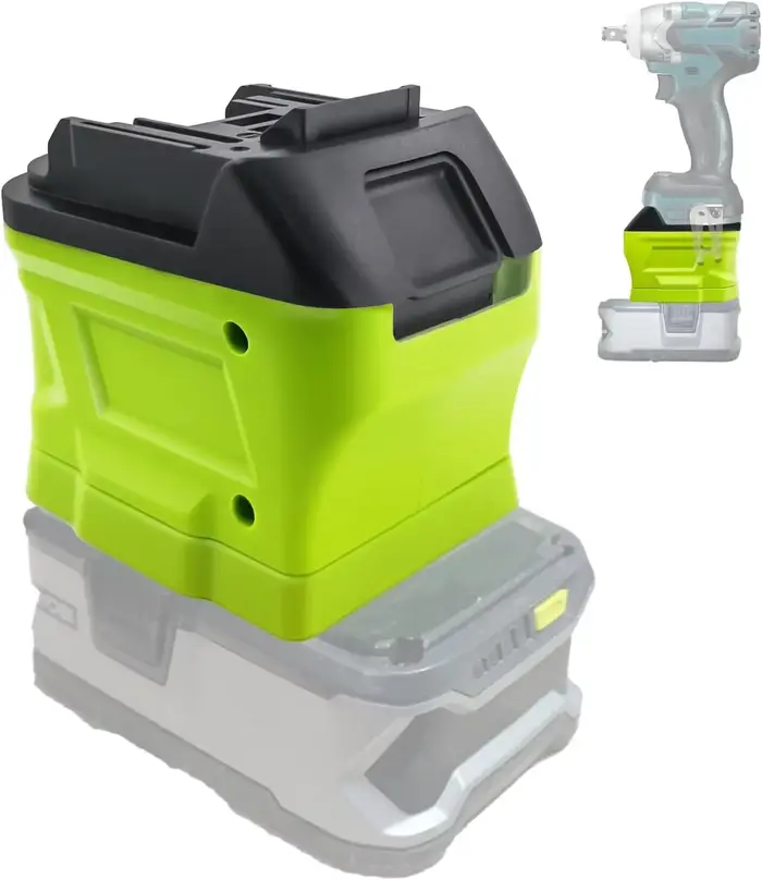 Convertisseur adaptateur de batterie pour batterie Li-ion Ryobi 18V, converti en pour batterie Makit