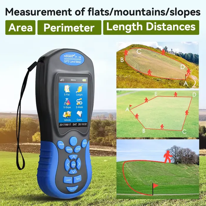 Noyafa NF-188 GPS dispositif de mesure de compteur de zone terrestre avec compteur de calcul de pist