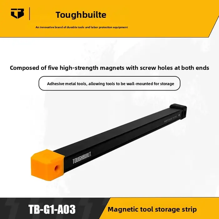 Bande magnétique de rangement pour outils TOUGHBUILT