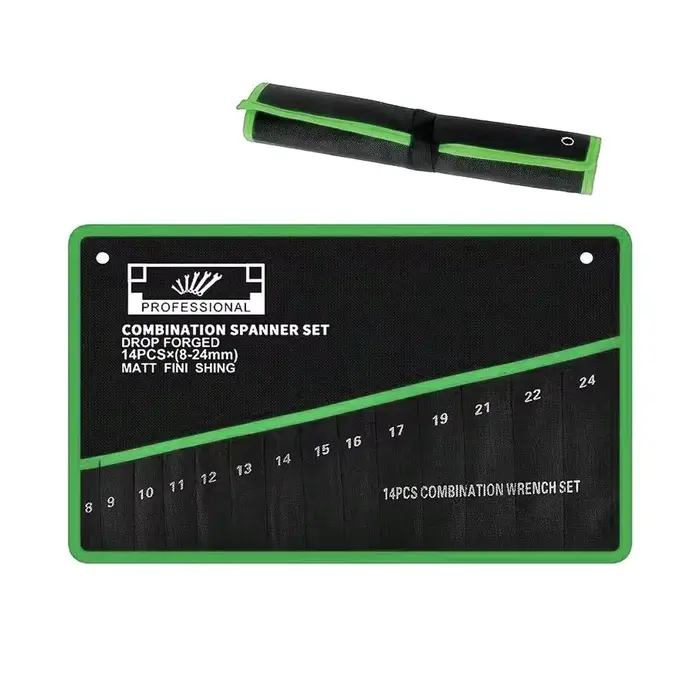 Organisateur d'outils à 14 poches, pochette portable pour clés, sac pliable pour clés, trousse à out