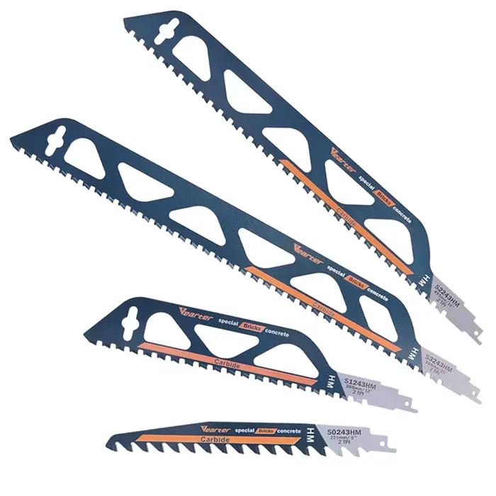 Vearter 225/300/455/505mm lames de scie alternative en alliage de carbure