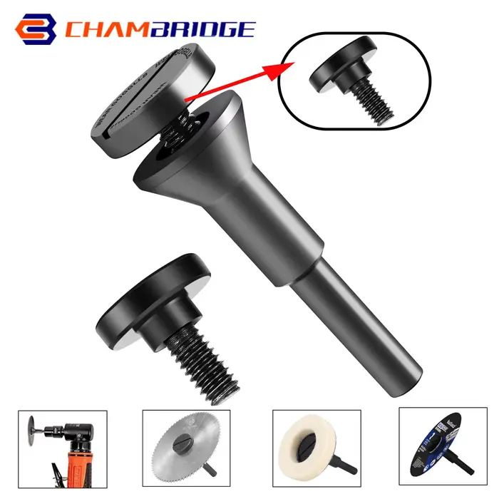 Mandrin de montage pour meules à tronçonner, adapté aux trous de 6mm 10mm, disque de coupe, meule, l