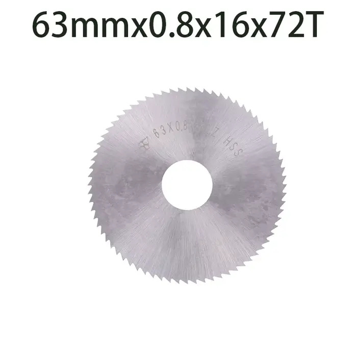 Lame de scie circulaire en acier HSS pour machine à découper CNC, outil de coupe en métal, 63mm, W65