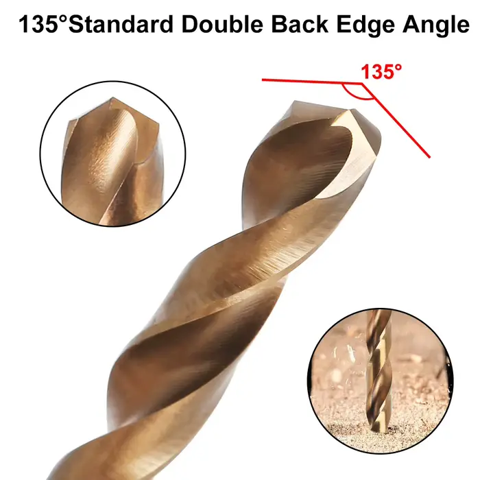 Foret hélicoïdal à queue ronde de 0,5 à 8 mm de diamètre, polyvalent pour le perçage de précision du bois, de l'acier inoxydable et des pièces en alliage métallique