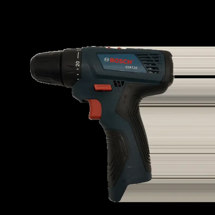 Perceuse sans fil Bosch GSR120 12V, poignée ergonomique antidérapante, conception à faibles vibratio