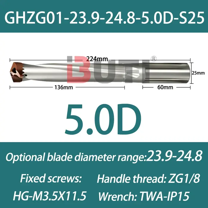 100-105-1.5D12S0 perceuse à couronne 1.5 fois 3