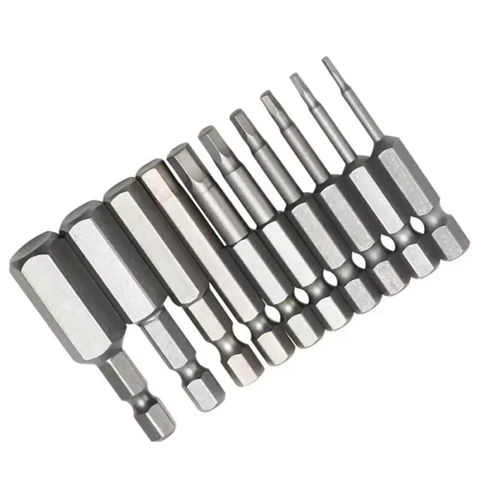 Tournevis à tête magnétique à tige hexagonale 1/4, embouts de tournevis de 50mm, jeu de tournevis d'
