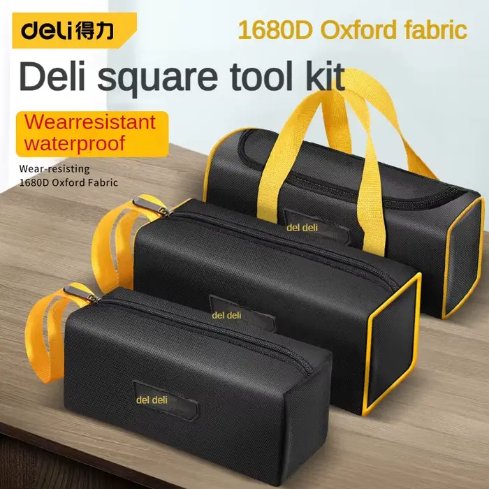DELI petit sac à outils 1680D Oxford professionnel électricien