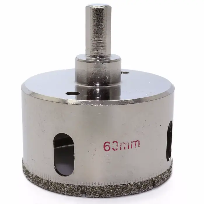 Forets à découper diamantés 40-110 mm, tige hexagonale 10 mm, pour pierre et granit ILOVETOOL