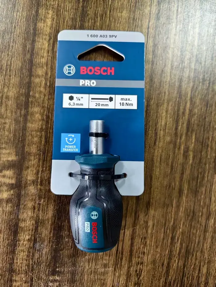 Tournevis à embout magnétique Bosch 1600A039PV, barre d'extension magnétique 1/4'' 18nm, outil profe