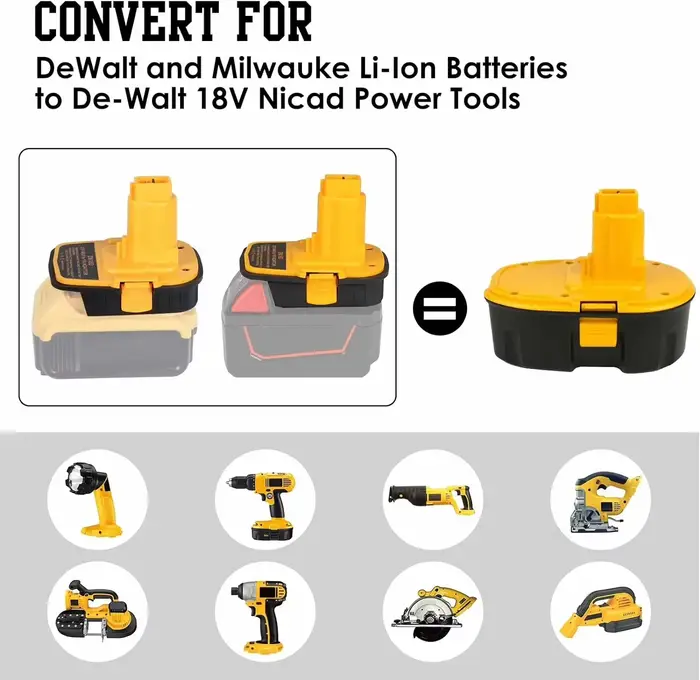 Prolongez la durée de vie de vos outils DeWalt XPR : Adaptateur lithium