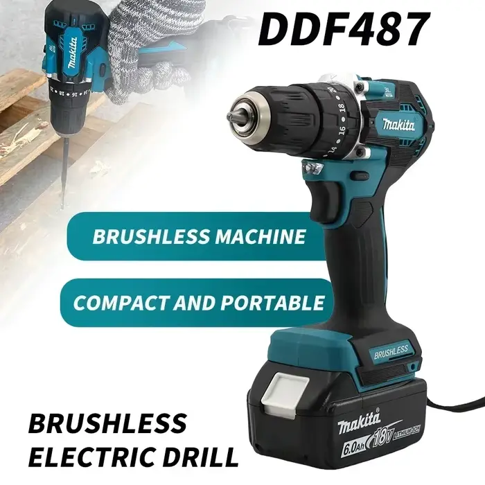 Makita Original. Perceuse-visseuse sans fil DDF487