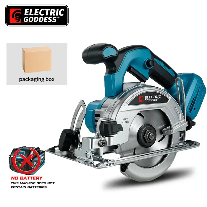 Scie circulaire électrique sans fil 150 mm (5 pouces) réglable