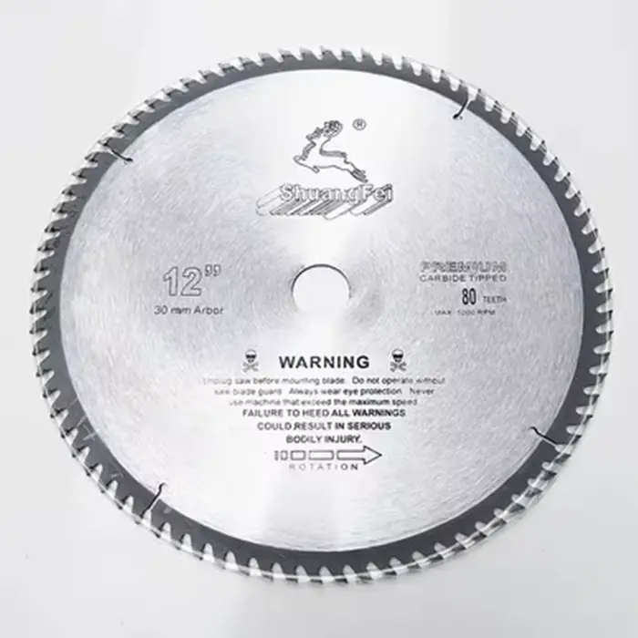 Scie circulaire 12 "300mm, alésage 30mm, outil de coupe du bois/aluminium, carbure cémenté 60 80 100