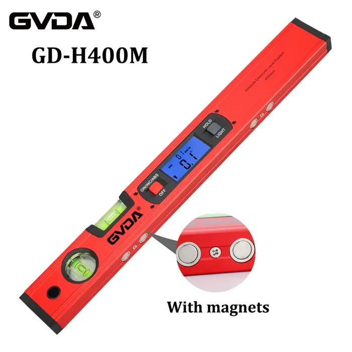 GVDA – niveau à bulle électrique magnétique numérique