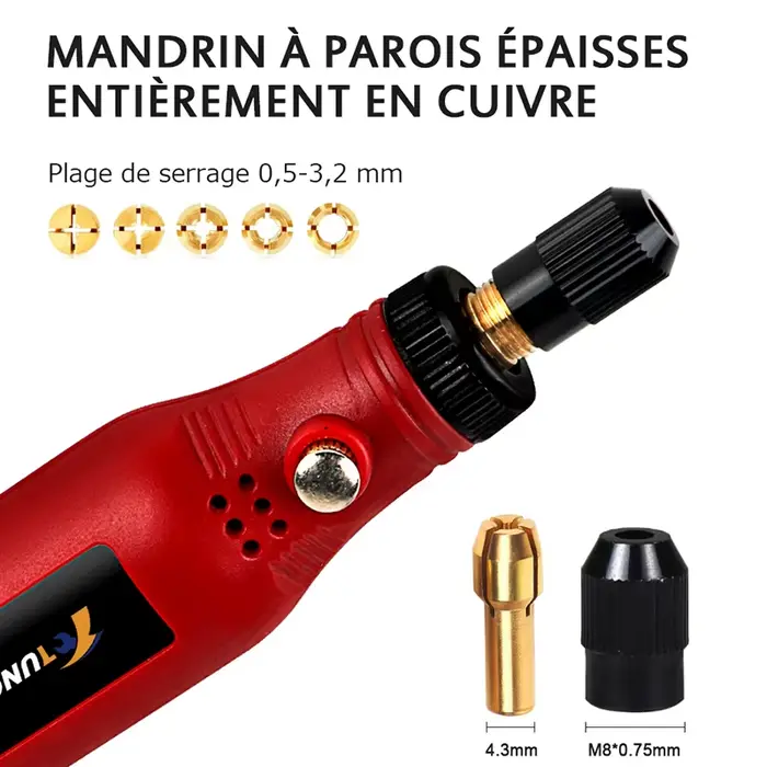 Mini perceuse sans fil USB