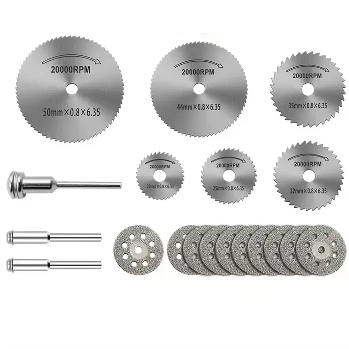 Ensemble de disques de découpe diamantés pour le ponçage du bois et du métal, accessoires pour outil