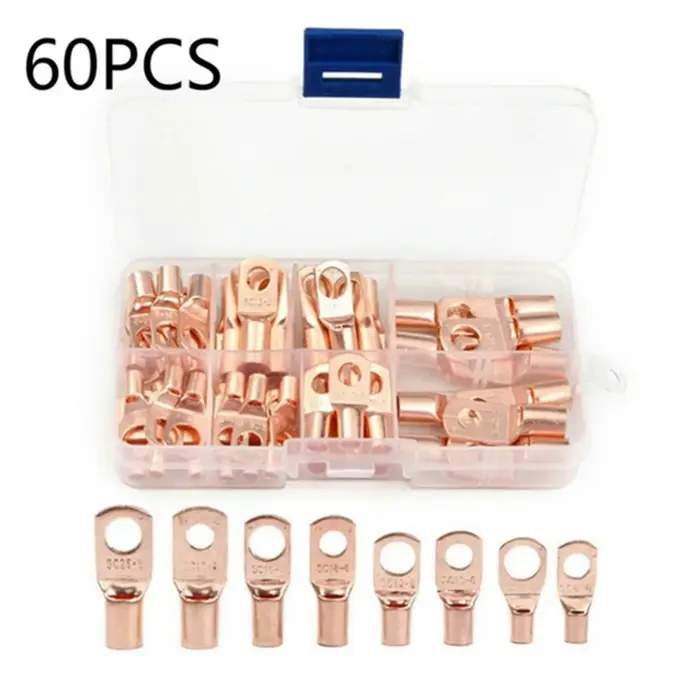50B 1/60/100 pièces outil de sertissage de câble Portable bornes professionnelles pince à sertir poignée outils de co