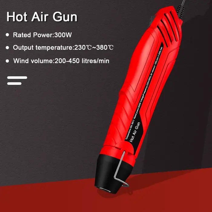300W pistolet à Air chaud bricolage soudure température ventilateur pistolet électrique sèche-linge