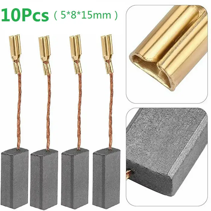 Pièces de rechange de balais de carbone 5x8x15mm pour meuleuse d'angle de moteur Bosch, accessoires 