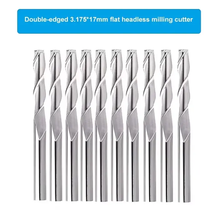 Twotrees fraise en bout jeu d'embouts de gravure Nano bleu enduit CNC routeur Bits coupe