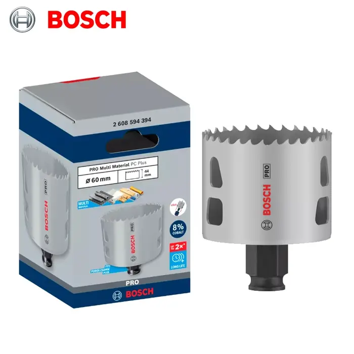 BOSCH 20/38//51/54/60/76/83/92 MM PRO Scie cloche multi-matériaux PC Plus pour perceuses à percussion 2608594368 2608594404 2608594394