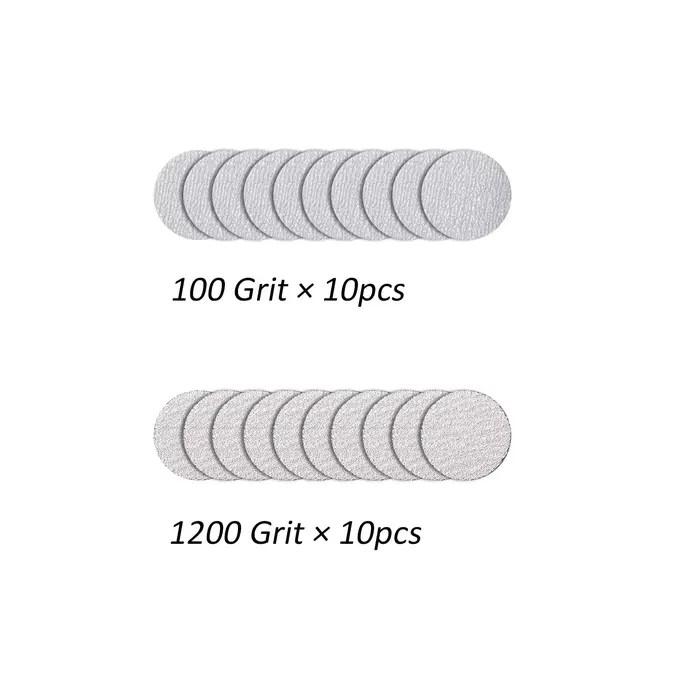 Boowan Nicole 3 pouces crochet et boucle ponceuse à main disques ponceuse ronde outils pour ciment b