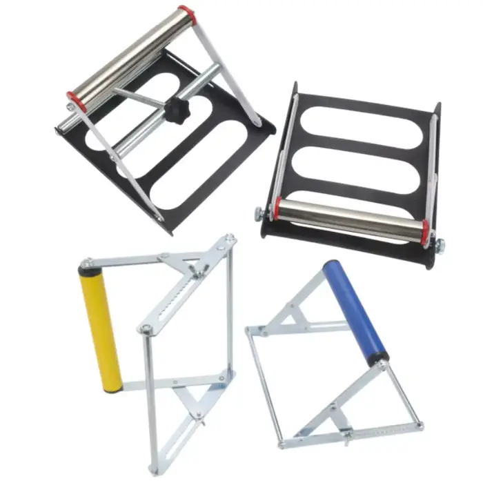 Support à roulettes réglable en hauteur pour scie à onglet