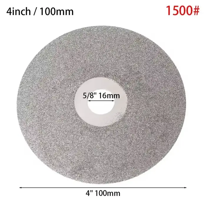 Disque de meulage diamant pour bijoux en pierres précieuses, polissage du verre, tour plat, tampon d