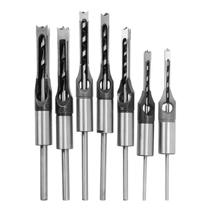 Support réglable pour perçage carré 6 à 12.7 mm système de bédane creux pour bois outil de guidage en acier robuste pour perceuse