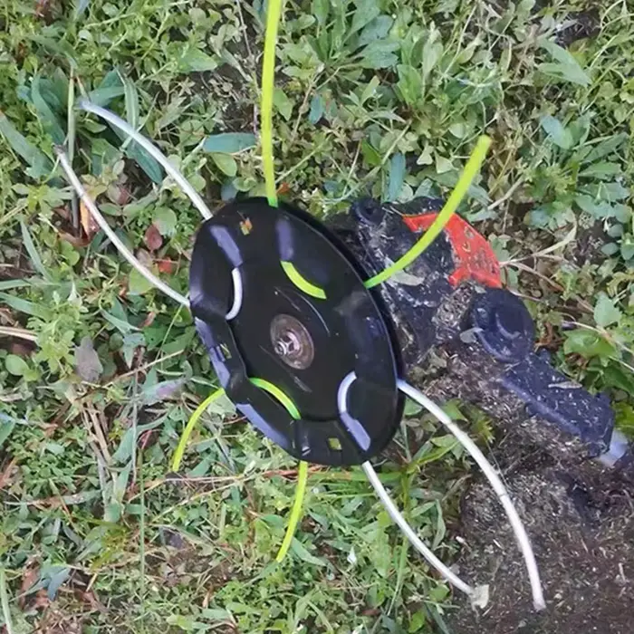 Spécial pour tondeuse à gazon tête de paille plaque de fer tête d'herbe tondeuse fil solide roue fil