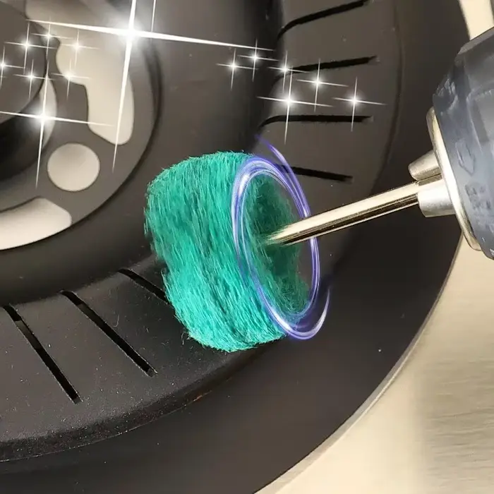 50/10 pièces Mini-brosses abrasives en nylon pour polissage