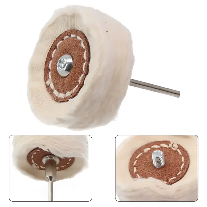 Roue de polissage en tissu de 50mm, roue de polissage pour bijoux en or et argent, tampon de polissa
