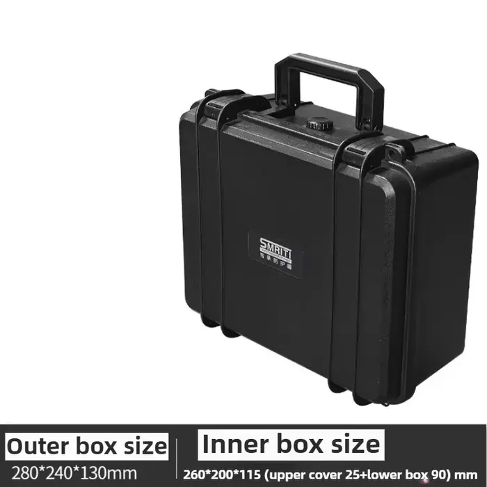 PP Optics-Valise de quincaillerie pour boîte à outils d'atelier, mallette d'emballage pour disque du